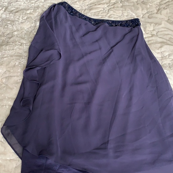BCBG Dresses & Skirts - BCBG one shoulder draped cocktail dress